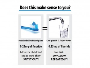 same dose of F in toothpaste